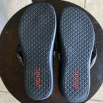 Vionic Bionic Black Flip Flop with white stones & cloth tongue size 8 Photo 5