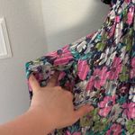 Vtg 80s Sunset Joi Lee Multicolor Floral Satin Georgette Midi Dress Resortwear Pink Size undefined Photo 9