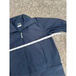 Nike Vintage Y2K Women's XS Full Zip Cropped Jacket Navy Blue Front Seams Photo 3