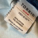 Torrid  High Rise Straight Ripped Knees Fray Hem Jeans Photo 7