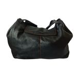 Sabrina Scala Leather Satchel Bag Black Photo 3