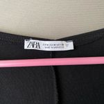 ZARA sz M rouged mini little black dress Photo 1