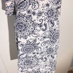 Collections BONGO Navy & White Paisley Wrap Dress Photo 1
