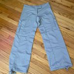 Nike Stone Grey Cargo Pants Textured Drawstring Parachute y2k vintage Loose Fit edgy baggy fitting masc skater Wide Adjustable leg hems Retro 90's Straight Pockets Korean tbs Street Casual Photo 1