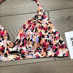 Hurley  Floral Two Piece Bikini Swim Suit Multicolor Pink Orange Surf Size XL Photo 5