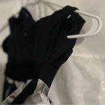 Half low half long black rose dress Gray Size 2 Photo 3