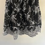 Calvin Klein Black White Lace Formal Mini Dress Wedding Guest Evening Preppy 6 Photo 4