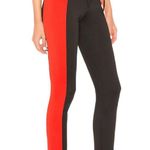 Lovers + Friends Johnny Joggers Black and Fire Red Lace Up Sporty Pants Sz Small Photo 1