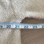 Loft  Womens Half Zip‎ Jacket Fleece Sherpa Pullover Long Sleeve White Size MP Photo 5