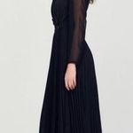 Sandro  dual-material long sleeved dress- size 2 Photo 7
