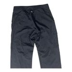 prAna Women Black Cargo Pants Size M Straight Leg Casual Zipper Closure Photo 5