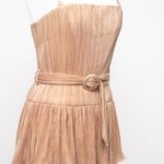 Mac Duggal  -  Gold Ruffle Tiered Buckle Detail Dress Photo 10