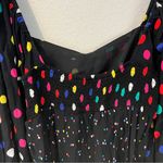 RIXO x Target Multicolor Polka Dot Long Sleeve Sweetheart Swing Dress Size 14 Black Photo 6