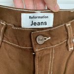 Reformation  Cowboy High Rise Straight Jeans Womens Brown Size 29 Photo 6