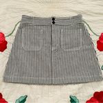 Madewell Stretch A-Line Mini Skirt in Navy Stripe Photo 4