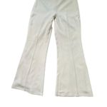 Amanda Uprichard  White Back Zip Pull on Wide Leg Pants Size P Photo 1