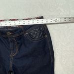 GRACE IN LA  Jeans Womens 31 cropped‎ quilted pockets plaid cuffs Photo 4