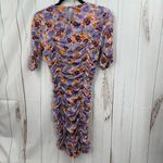 ZARA  Women’s Small Floral Ruched Midi Dress Photo 3