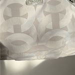 Coach Signature Gray Jacquard Satchel Bag with Leather Trim & Top Zip Photo 11