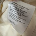 Anthropologie Cream Linen Blend Wrap Mini Dress, Size Extra Small Photo 7