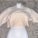 Babaton The Group  Aritzia Alpaca Crop Oversized Sweater Pullover 
Size XXS Cream Photo 0