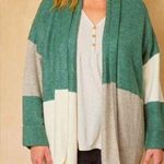 Entro  sweater colorblock long open front cardigan oversized size 2X Photo 0