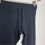 Kyodan black leggings with rouched & tied ankles size small Photo 1