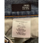 Veronica Beard  Women’s Size 25 Emma Skinny Mid‎ Rise Denim Jeans Blue Mist FLAW Photo 4