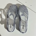 Melissa  Possession Silver Glitter Jelly Sandal Size 7 Photo 4