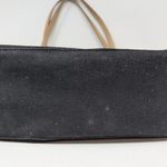 Kate Spade Linen Canvas Tote Bag with Monogram Black and Tan Photo 10