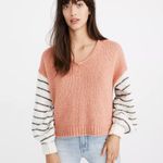 Madewell Balloon Sleeve Colorblock Sweater Photo 0