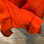 Urban Outfitters  Size Medium Orange Linen Blend Sleeveless Belted Romper Photo 6