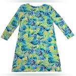 Lilly Pulitzer  Palm Blue Green Devon Dress Serenity Now Womens Small Photo 5