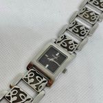 Fossil women watch silver brown tone ES2054 all stainless steel 21mm running Photo 1