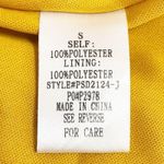 JessaKae Floral Cascading Ruffled Faux Wrap Midi Dress Mustard Blush Size Small Yellow Photo 13