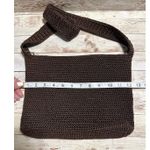 The Sak  Knit Crochet Purse Chocolate Brown Vegan Handbag Shoulder Bag Photo 3