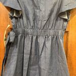 NWT Rare Editions Chambray Blue Ruffle Dress $64 kid sz 16 OR wmn size 0 Photo 12