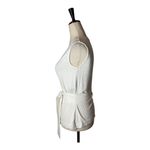Diane Von Furstenberg Diane‎ Von Furstenberg Shirt Women XS White Knit Sleeveless Wrap Top Luxury Photo 5