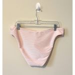 J.Crew High Leg Ribbed Bikini Swim Bottom Light Pink Size XL NEW Photo 3