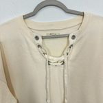 Madewell Cream V Neck Cozy Sweatshirt Casual Outdoors Photo 6