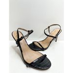 Sam Edelman  Sandals Womens Size 9 Black Croc Embossed Faux Leather Dara Heels Photo 1