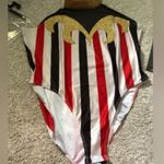 New Halloween Adult women Costume plus sz 2XL Striped Bodysuit clown 1 pc Photo 2