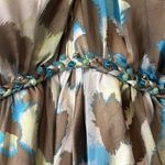 Hoaglund NY Halter Animal Print Beaded Maxi Gown Formal Dress Size 8 Green Photo 8