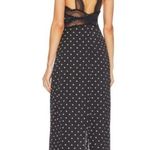 Free People INTIMATELY Bad For You Slip Dress ~ Black Polka Dot Print Lace L NWT Photo 3
