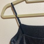 Vintage Y2K 90s City Triangles Metallic Shimmer Maxi Dress Whimsigoth Medium Gray Photo 8