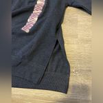 Wildfox  Statement Sweatshirt Social Embroidered NWT Womens Size S Blue Pullover Photo 5