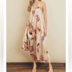 Dress Forum  NWT‎ Tropical Halter Satin Midi Dress size Medium Photo 2