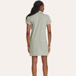 Eddie Bauer Sage Green Thistle Textured Short Sleeve Collared Dress Photo 2