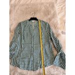 Carolina belle  Women's Button Down Blouse‎ Long Sleeve Geometric Print Size L Photo 5