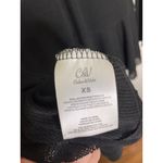 Chelsea and Violet C&V  Peplum Top Size XS Black Knit Ribbed Long Sleeve New Photo 5